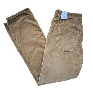 Levi’s Mens Corduroy Flat Front Pants in Khaki - 28x30